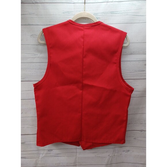 Vtg Unisex Work Vest Supermarket Grocery Store Employee Uniform Volunteer M - Picture 5 of 8